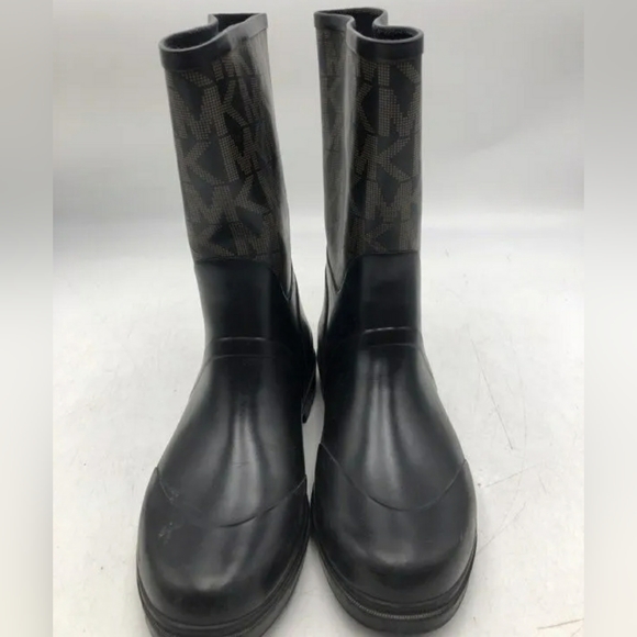 Michael Kors Designer MK Black And Brown Rain Boots  Women's 8 - Picture 5 of 7